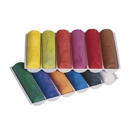 Prang Prang 001440 Non-Toxic Sidewalk Chalk; Set Of 12 1440